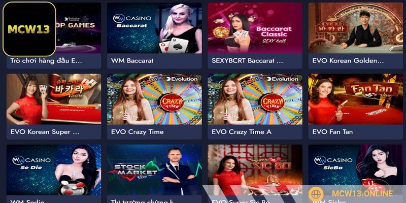 Sòng bạc MCW13 mang đến trải nghiệm với nhiều ưu điểm