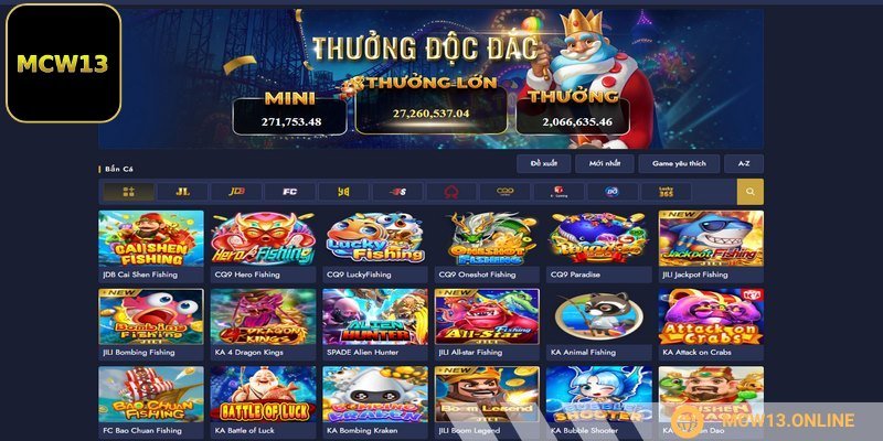 Bắn cá cung cấp nhiều phần thưởng lớn